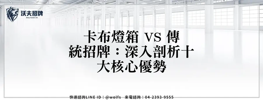 卡布燈箱 VS 傳統招牌：深入剖析十大核心優勢